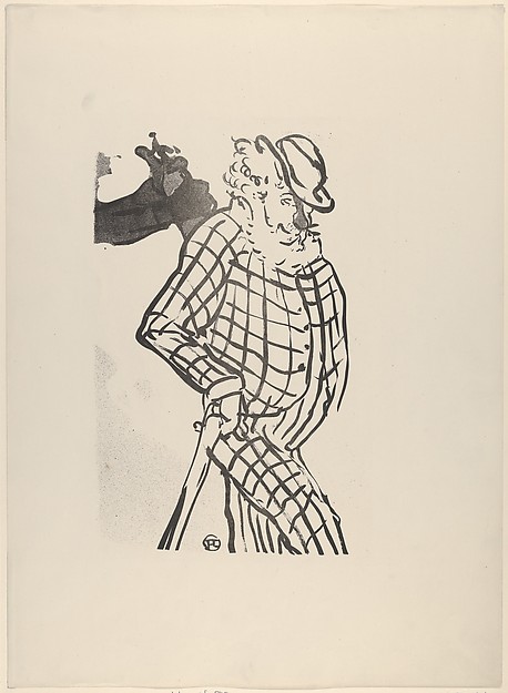 Henri de Toulouse-Lautrec, American Singer (from Le Café Concert)