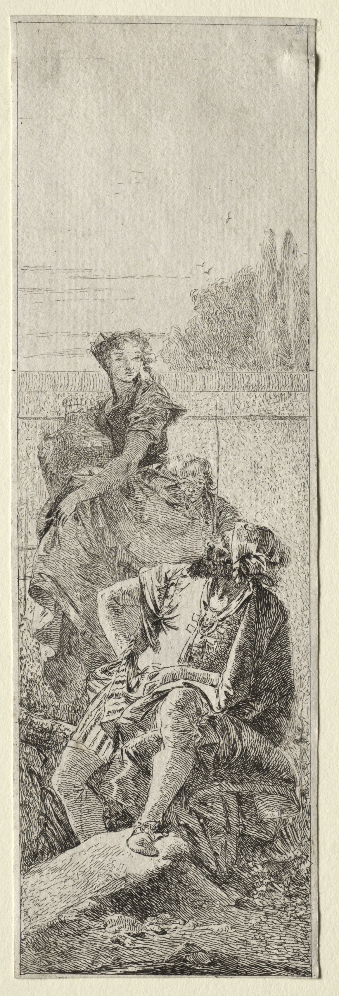 Giovanni Domenico Tiepolo, Two Peasants
