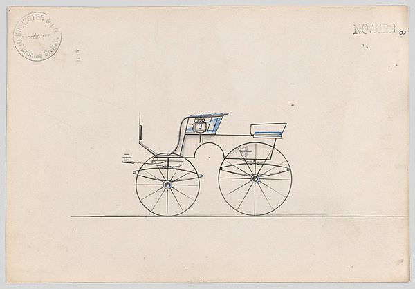 Brewster & Co., Design for T-Cart, no. 3122a