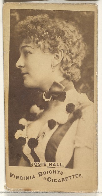 Allen & Ginter, Josie Hall, from the Actors and Actresses series (N45, Type 1) for Virginia Brights Cigarettes