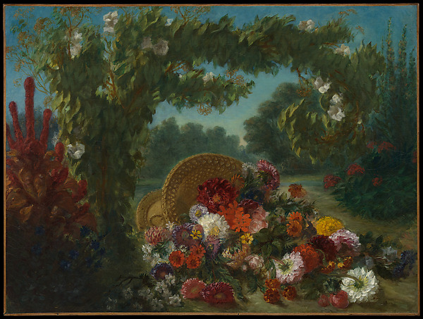 Eugène Delacroix, Basket of Flowers
