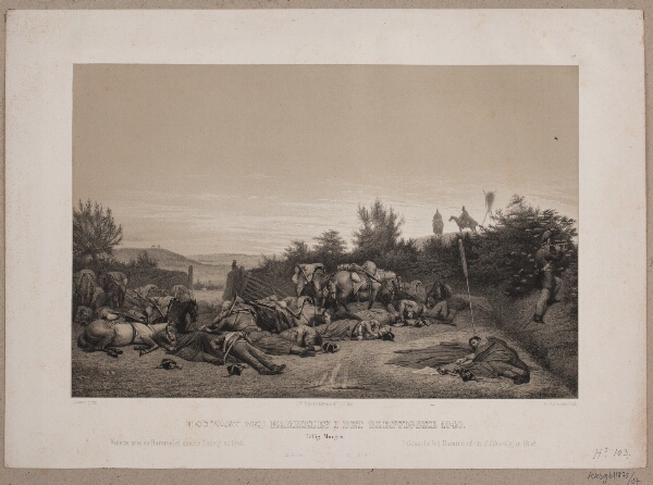 Adolph Kittendorff, Feltvagt ved Hammelev i det Slesviske 1848