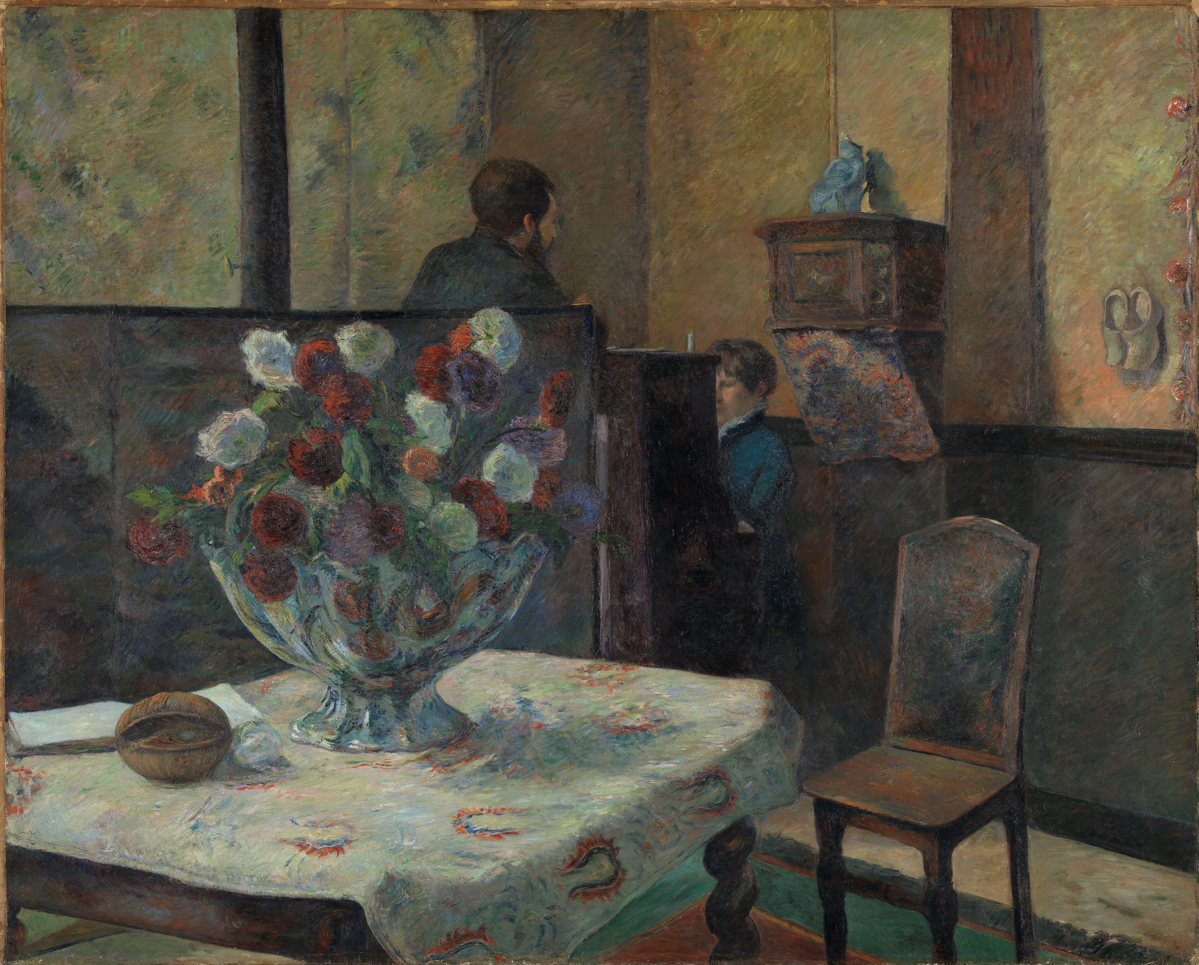 Paul Gauguin, Painting of an interior at rue Carcel (Carcel Street), Paris