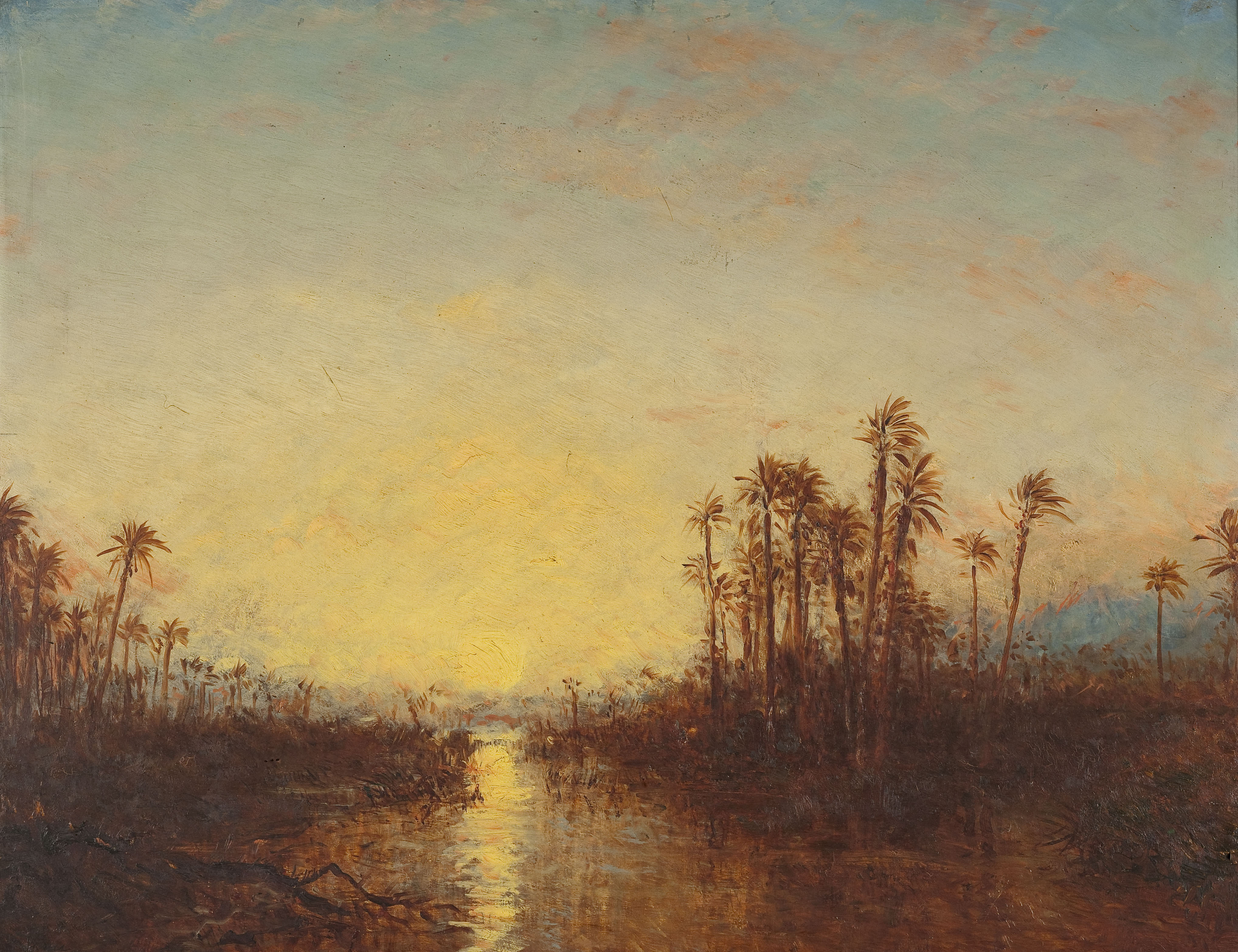 Félix Ziem, Khartoum, coucher de soleil