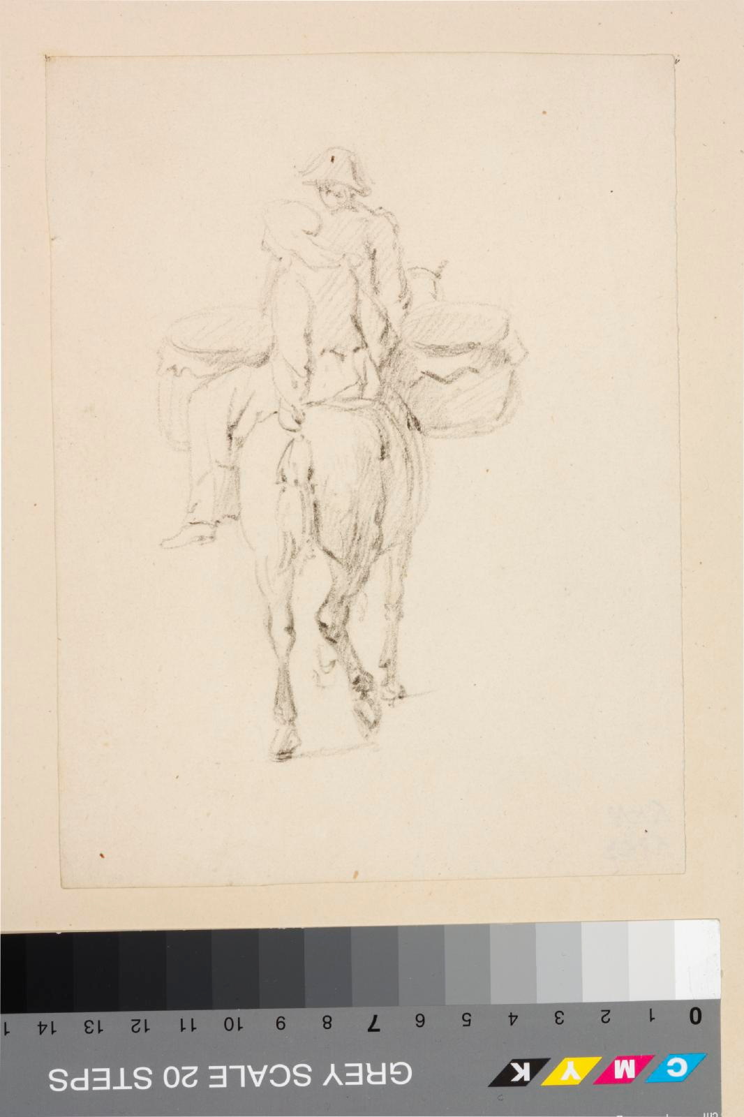 Woldemar Friedrich (author) Krüger, Horse with two horsemen and a load