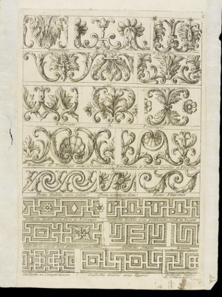 Unknown, Dessins de divers ornemens et moulures antiques et moderne
