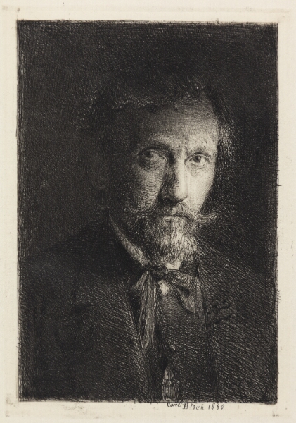 Carl Bloch, Selvportræt