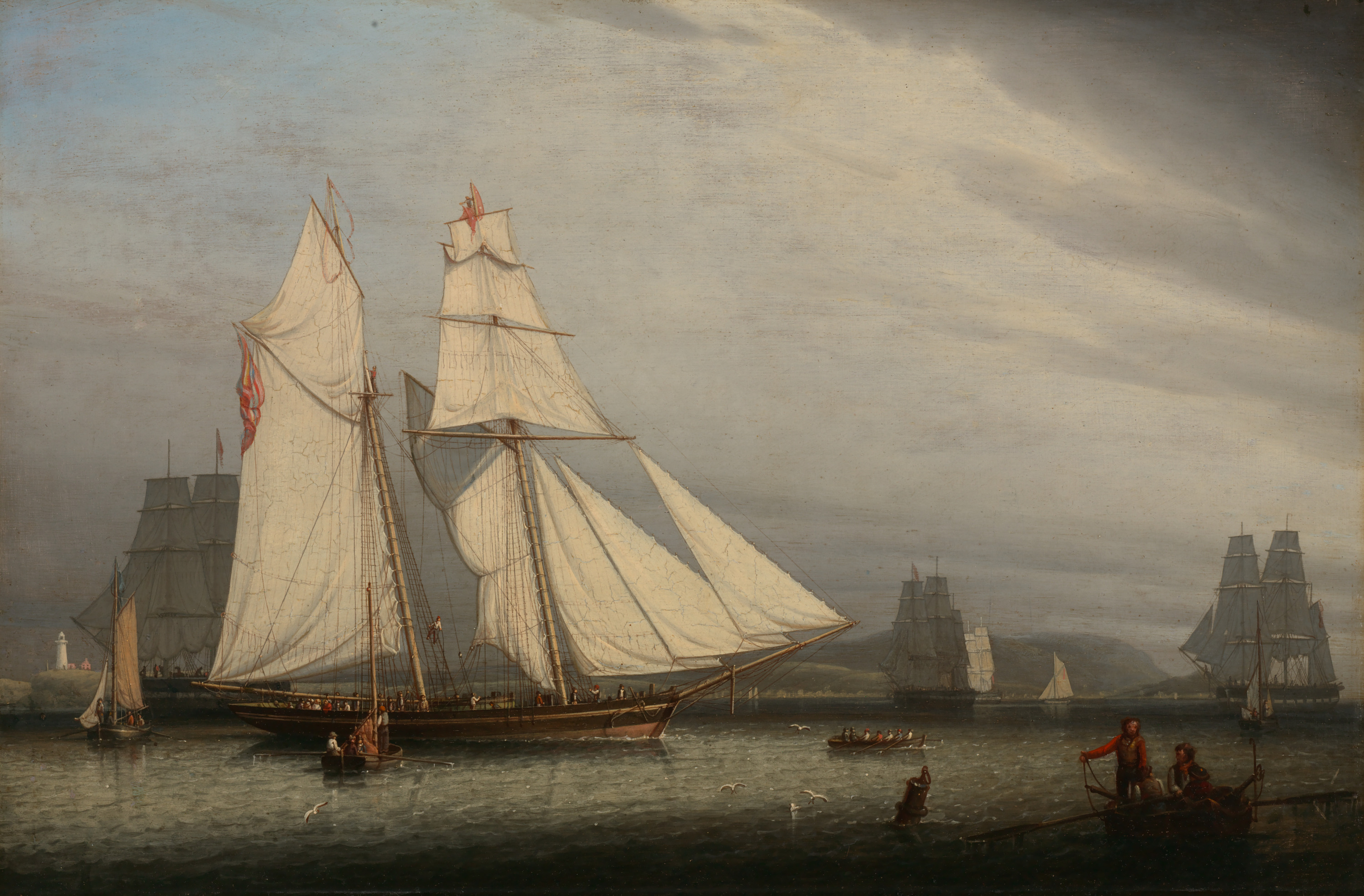 Robert Salmon, Harbor Scene
