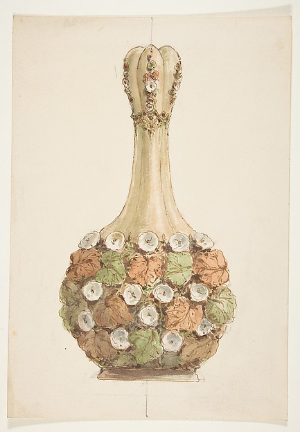 Anonymous, French, 19th century, Design for a Carafe