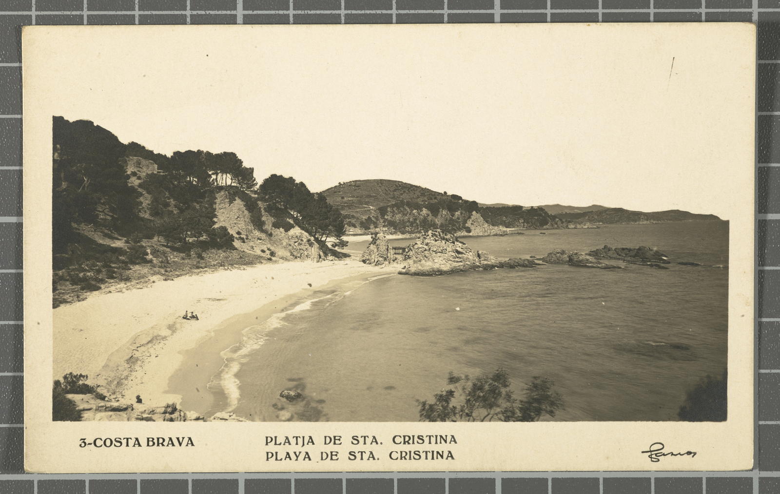 Desconegut, 3-Costa Brava. Platja de Sta. Cristina. Playa de Sta. Cristina