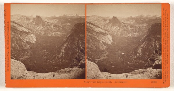 Carleton Watkins, View from Eagle Point. Yo Semite.
