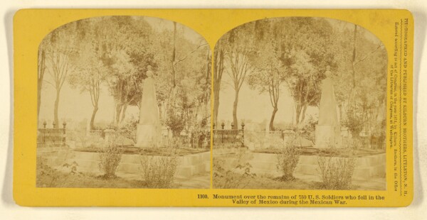 Benjamin West Kilburn, Monument over the remains of 750 U.S. Soldiers who fell in the Valley of Mexico during the Mexican War.
