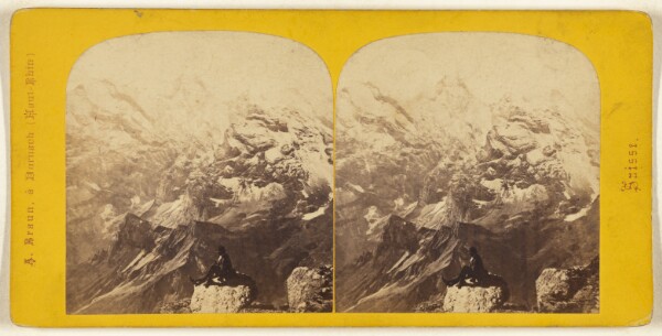 Adolphe Braun, Oberland Bernois. Le Mont Gespaltenhorn (10874'), vue prise du Schilthorn (9127) pres Murren