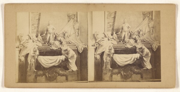 Unknown, [Unidentified piece of sculpture on a mantel or fireplace]
