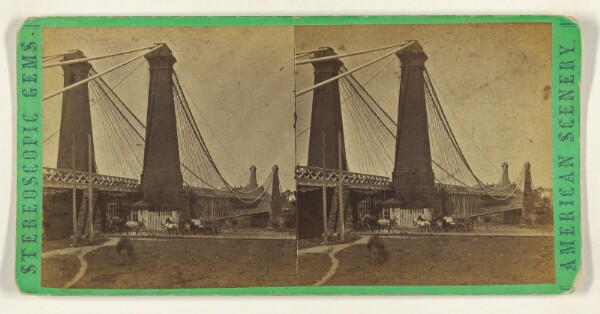 Edward and Henry T. Anthony & Co., General View of the Suspension Bridge, Niagara.