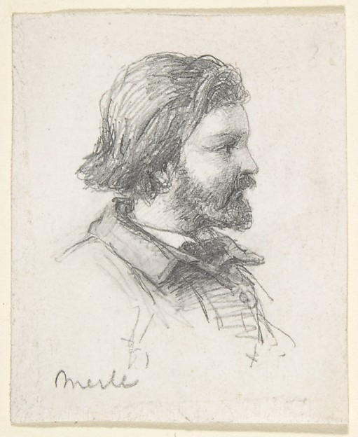 Anonymous, French, 19th century, Portrait of Merle