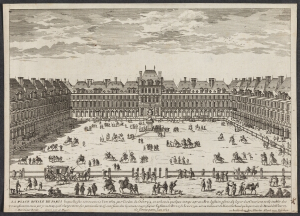 Aldert Meyer, Prospekt af Place de Royale (Place des Vosges) i Paris (La Place de Royale de Paris...)