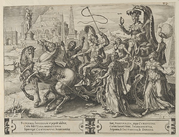 Cornelis Cort, The Triumph of Pride, from The Cycle of the Vicissitudes of Human Affairs, plate 3