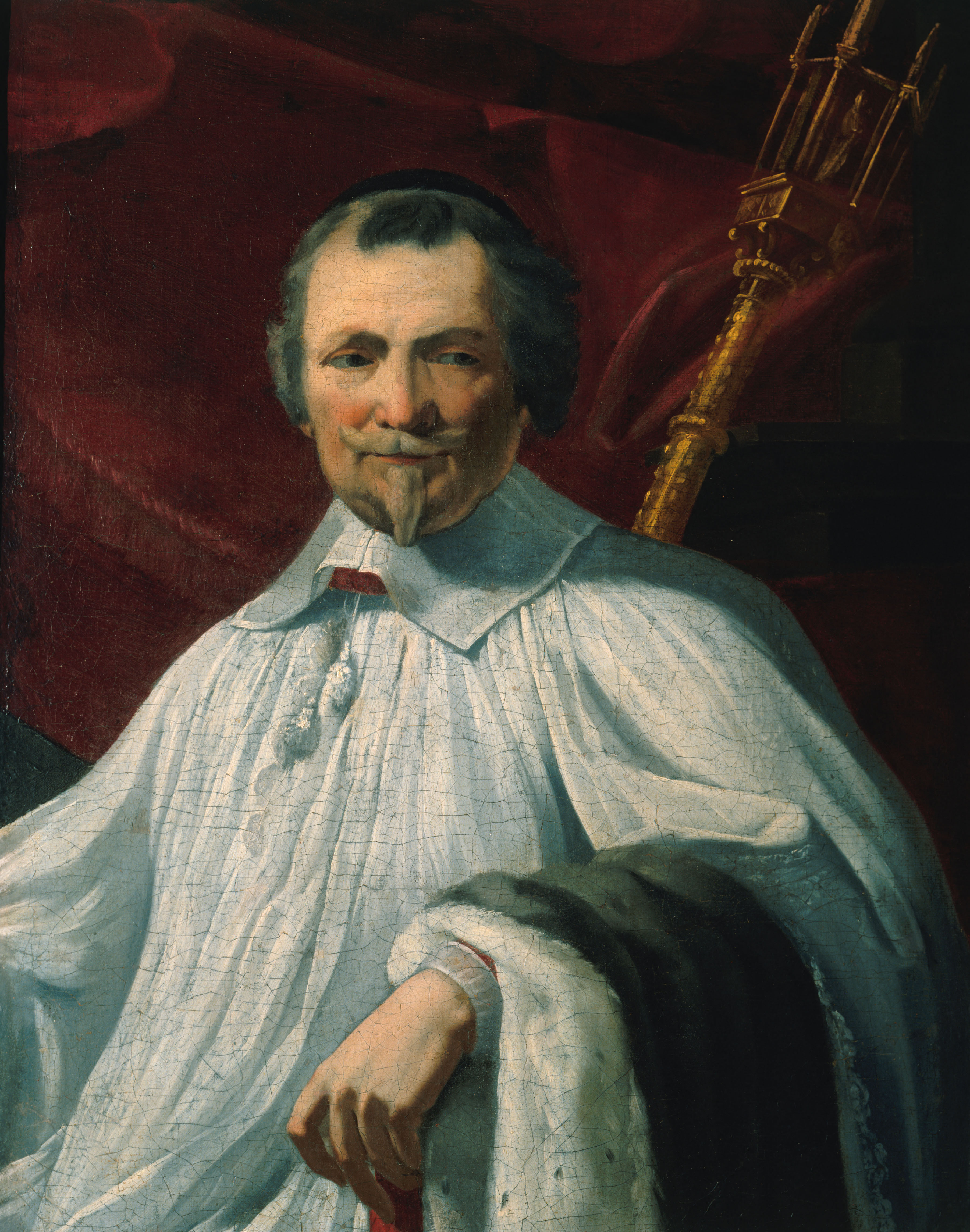 Simon Vouet, Portrait de Michel de Le Masle (1587-1662), chanoine de Notre-Dame de Paris, secrétaire de Richelieu.