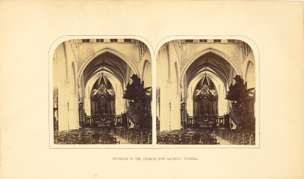 Unknown, Interior of the Church of Saint Jacques, Tournai
