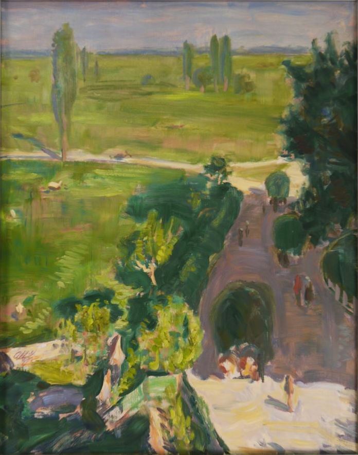 Albert Haueisen, Blick vom Torberg in Jockgrim