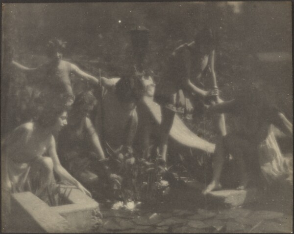 Louis Fleckenstein, [Dancers Posed at the Edge of a Pond]