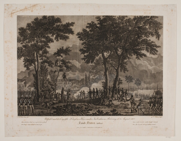 Gerhard Ludvig Lahde, Udfald mod de engelske i Classens have under Københavns belejring d. 31. august 1807