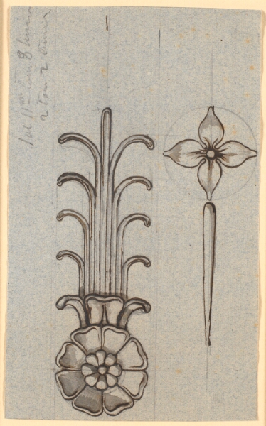Nicolai Abildgaard, Udkast til rosetter og planteornament, beregnet for træ eller metal
