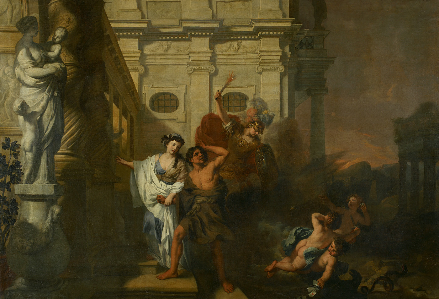 Gerard de Lairesse, De tuchtiging leidt een behoeftige