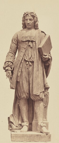 Édouard Baldus, ["Lepautre", Statue by Astyanax Bosio, Decoration of the Louvre, Paris]