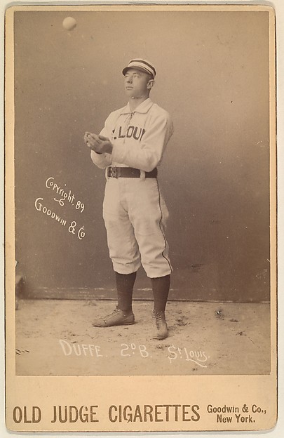Goodwin & Company, Duffe, 2nd Base, St. Louis Browns, from the series Old Judge Cigarettes