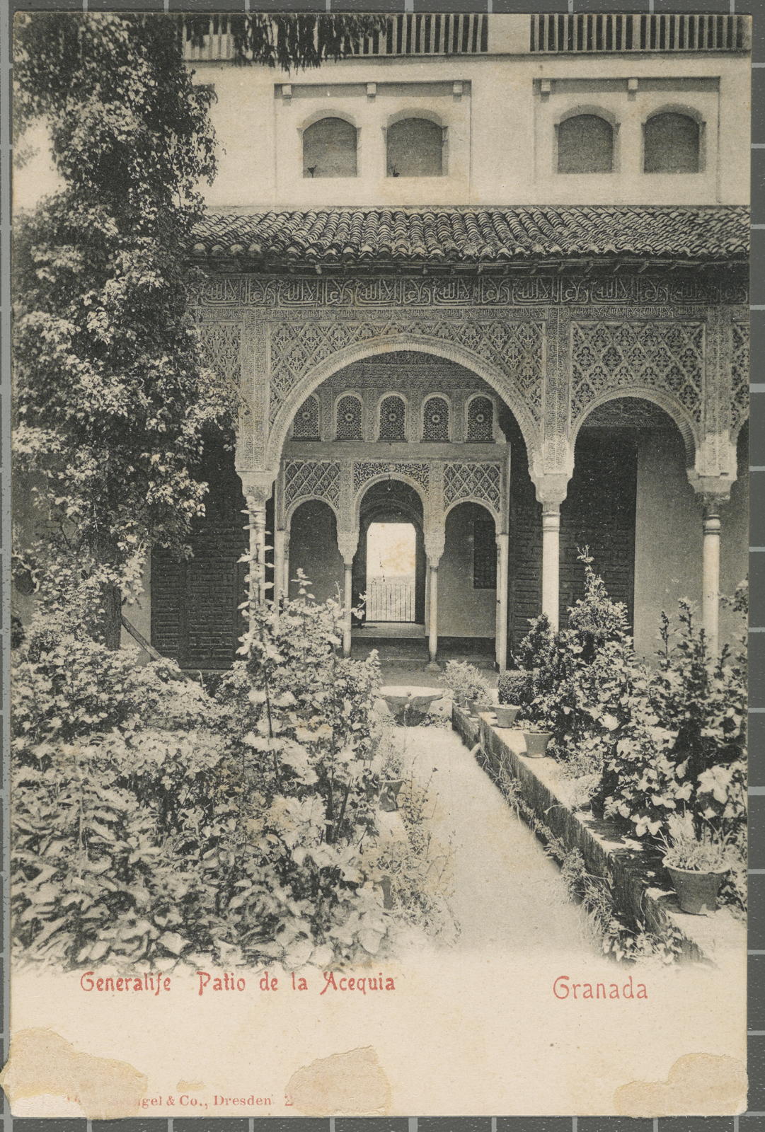 Desconegut, Generalife Patio de la Acequia Granada