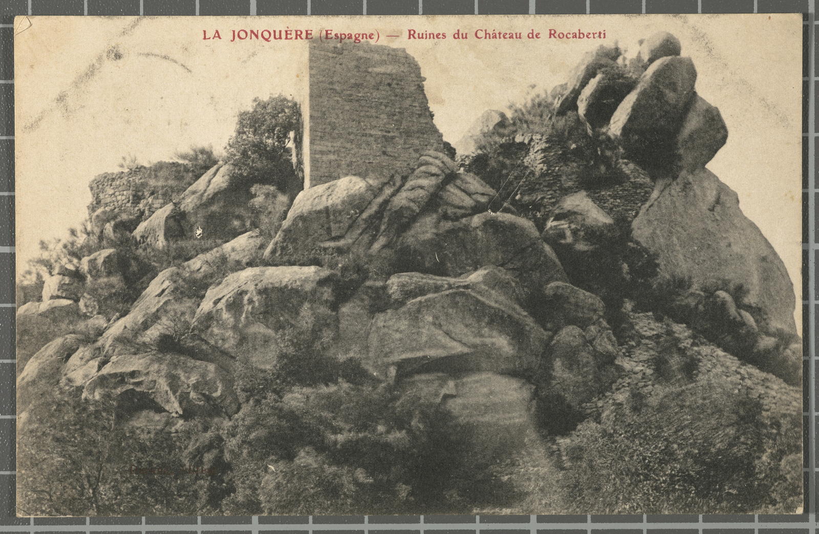 Desconegut, La Joquère (Espagne) - Ruines du Château de Rocaberti