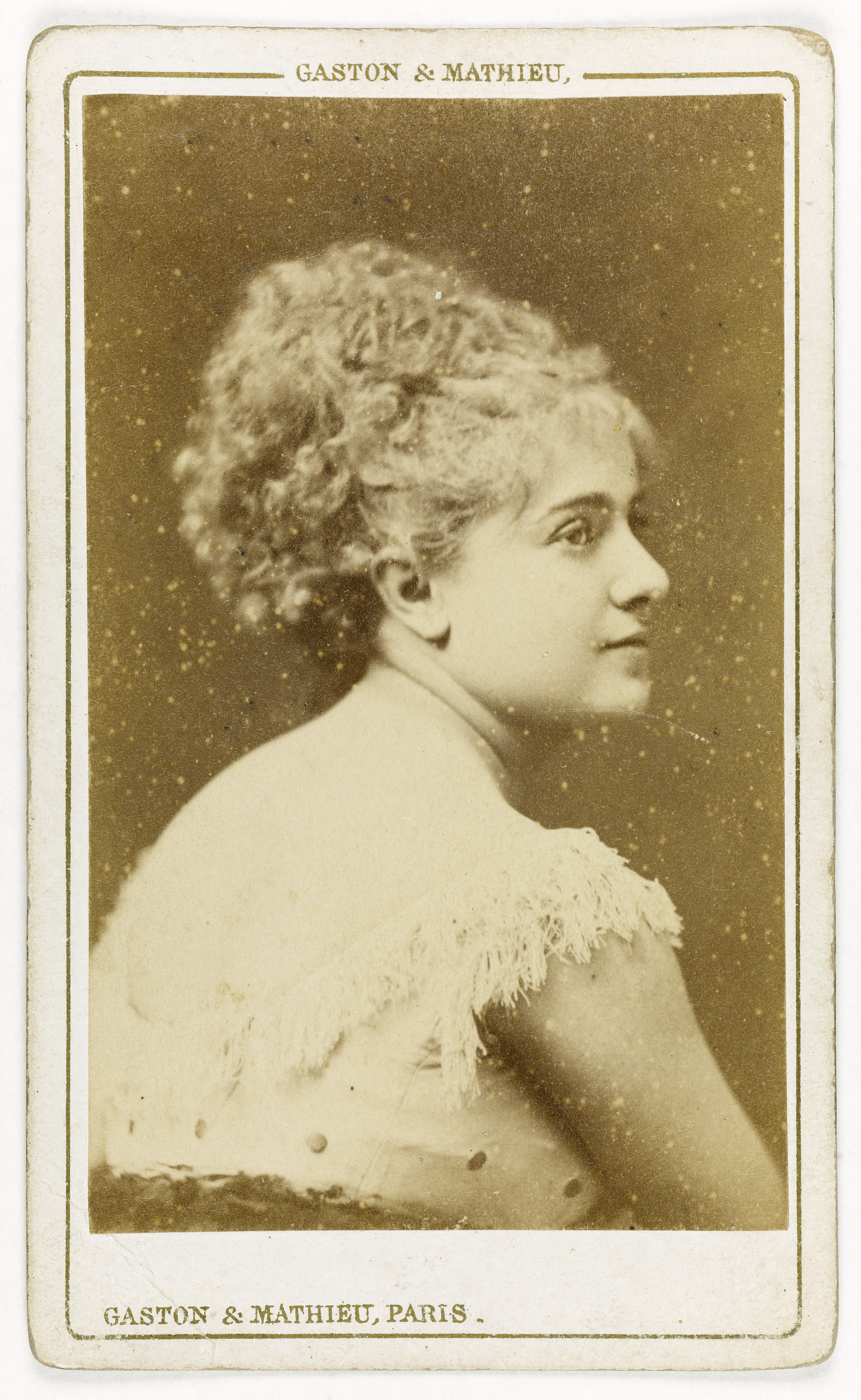 Gaston & Mathieu, Portrait de Théo, (Cécile Piccolo, épouse de Mr Vacher, dite), (1854-après 1901), (actrice)