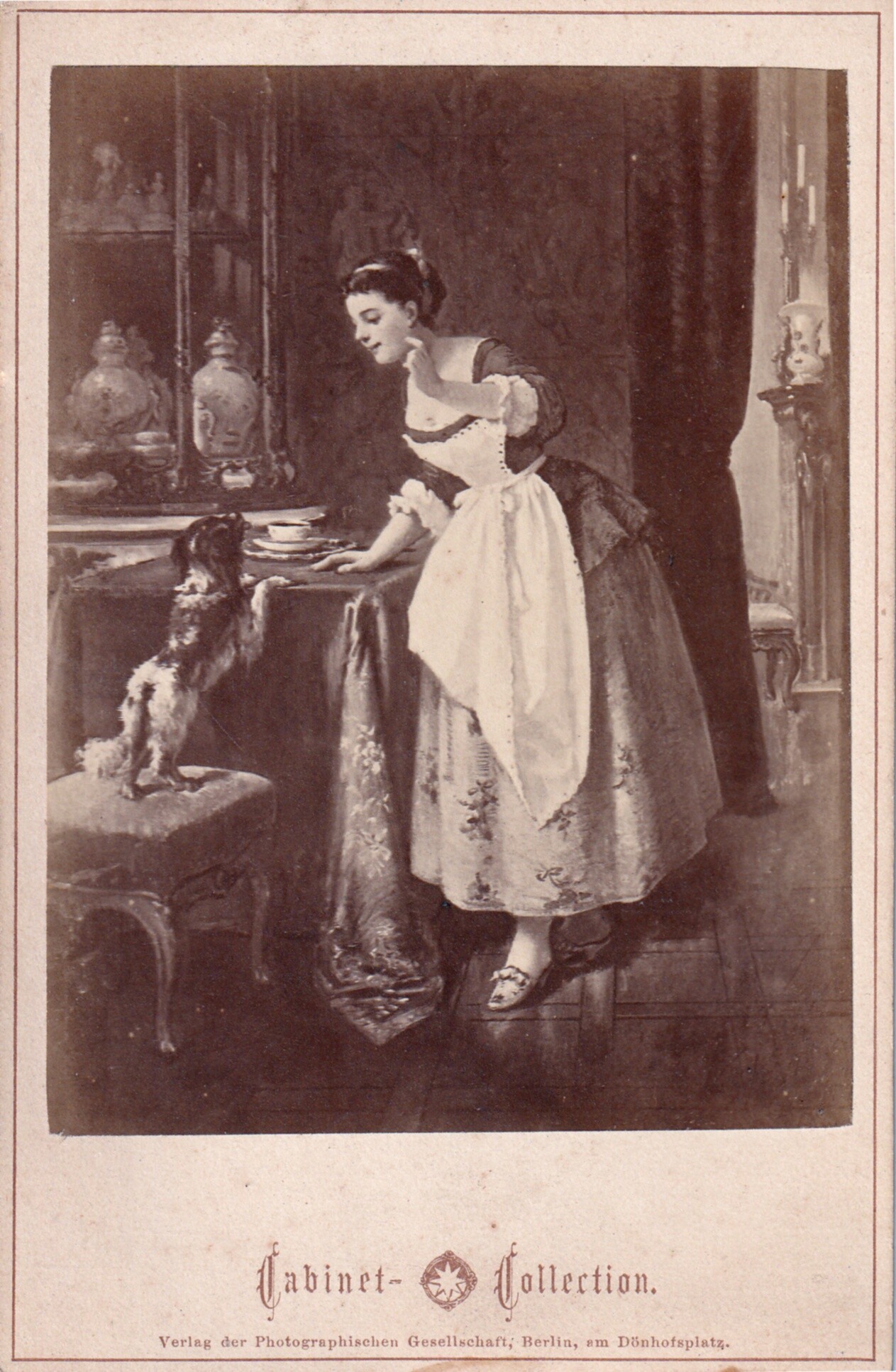 Unknown artist, Fotokarten häusliche Gemälde