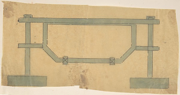 Anonymous, British, 19th century, Plan for a Grate