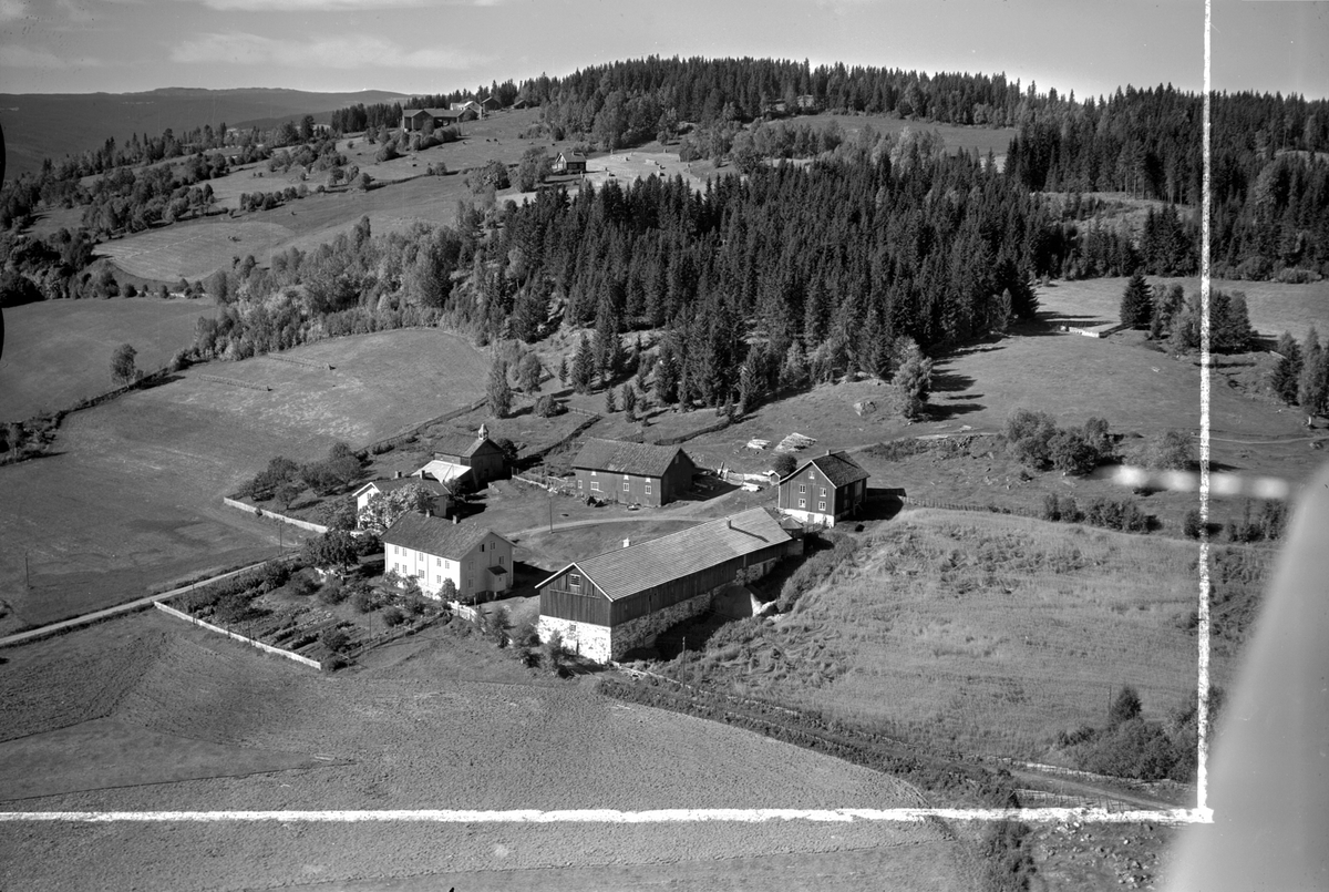 Anno Domkirkeodden, Flyfoto av Kinne øvre, Brøttum, Ringsaker.