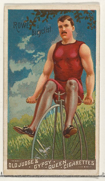 Goodwin & Company, W.A. Rowe, Bicyclist, from the Goodwin Champion series for Old Judge and Gypsy Queen Cigarettes