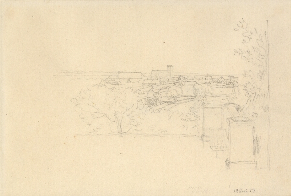 C.W. Eckersberg, Helsingør, set fra Marienlyst.