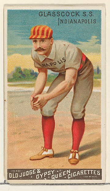 Goodwin & Company, Jack Glasscock, Shortstop, Indianapolis, from the Goodwin Champion series for Old Judge and Gypsy Queen Cigarettes