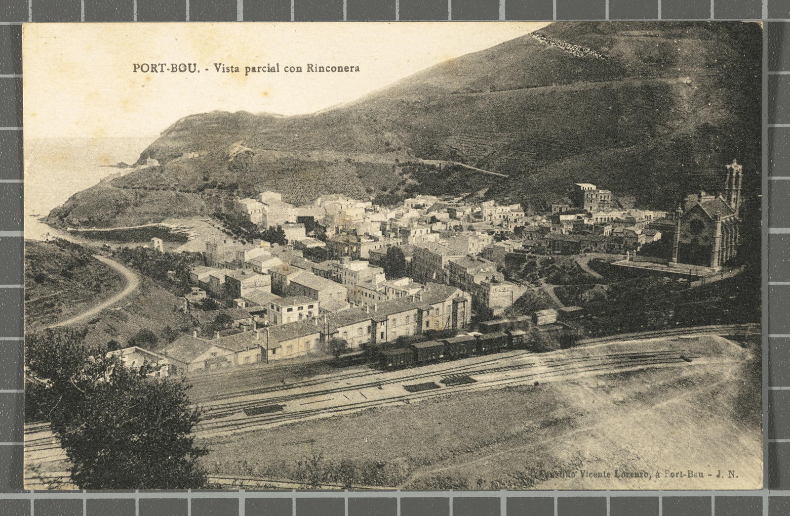 Desconegut, Port-Bou. - Vista parcial con Rinconera