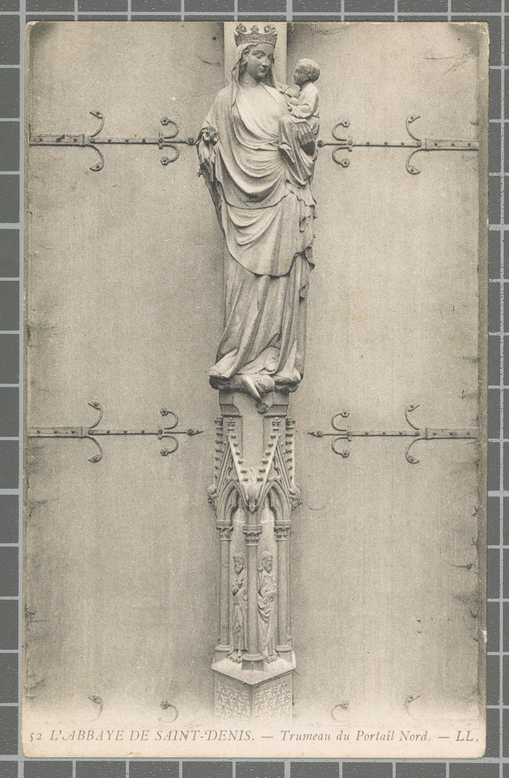 Desconegut, 52 L'Abbaye de Saint-Denis. - Trumeau du Portail Nord.