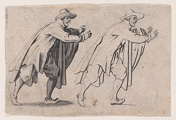 Jacques Callot, L'Homme qui Court (The Running Man), from Les Caprices Series B, The Nancy Set
