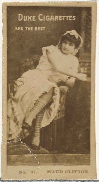 W. Duke, Sons & Co., Card Number 67, Maud Clifton, from the Actors and Actresses series (N145-6) issued by Duke Sons & Co. to promote Duke Cigarettes