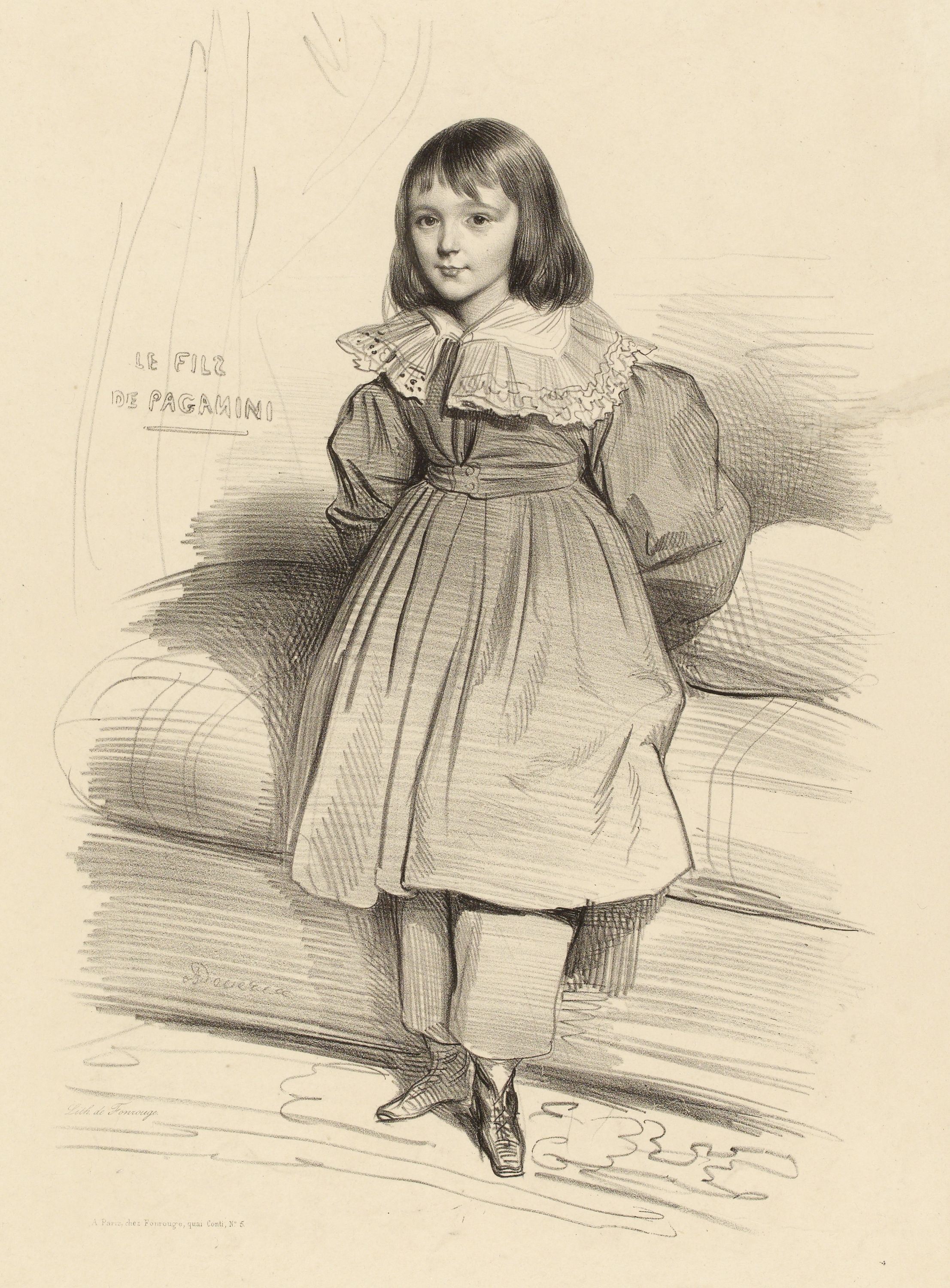 Achille Devéria, Portrait du fils de Paganini