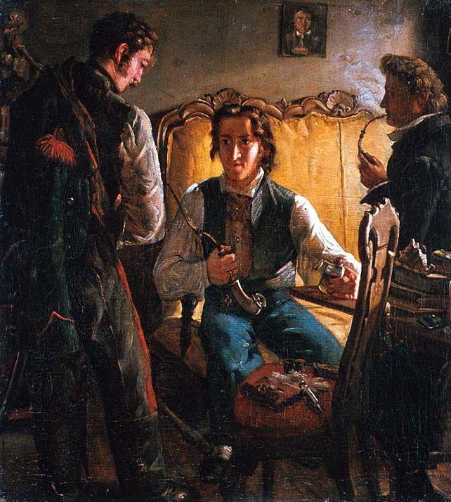 Knud Baade, Men smoking Pipes