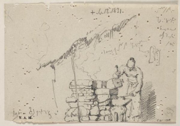 George Chinnery, A Chinese blacksmith