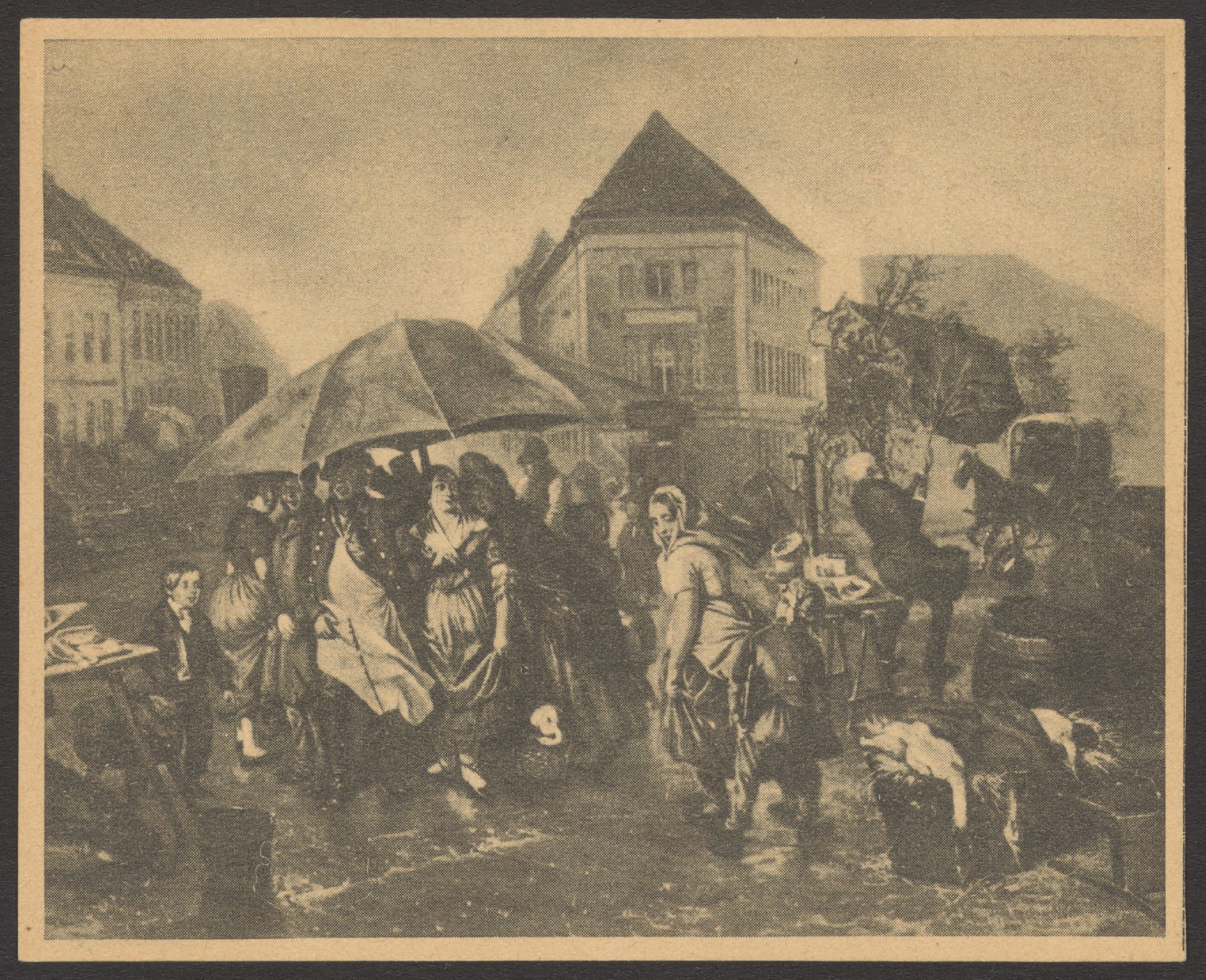 August von Rentzell, Ansichtskarte Belle-Alliance-Platz, August von Rentzell