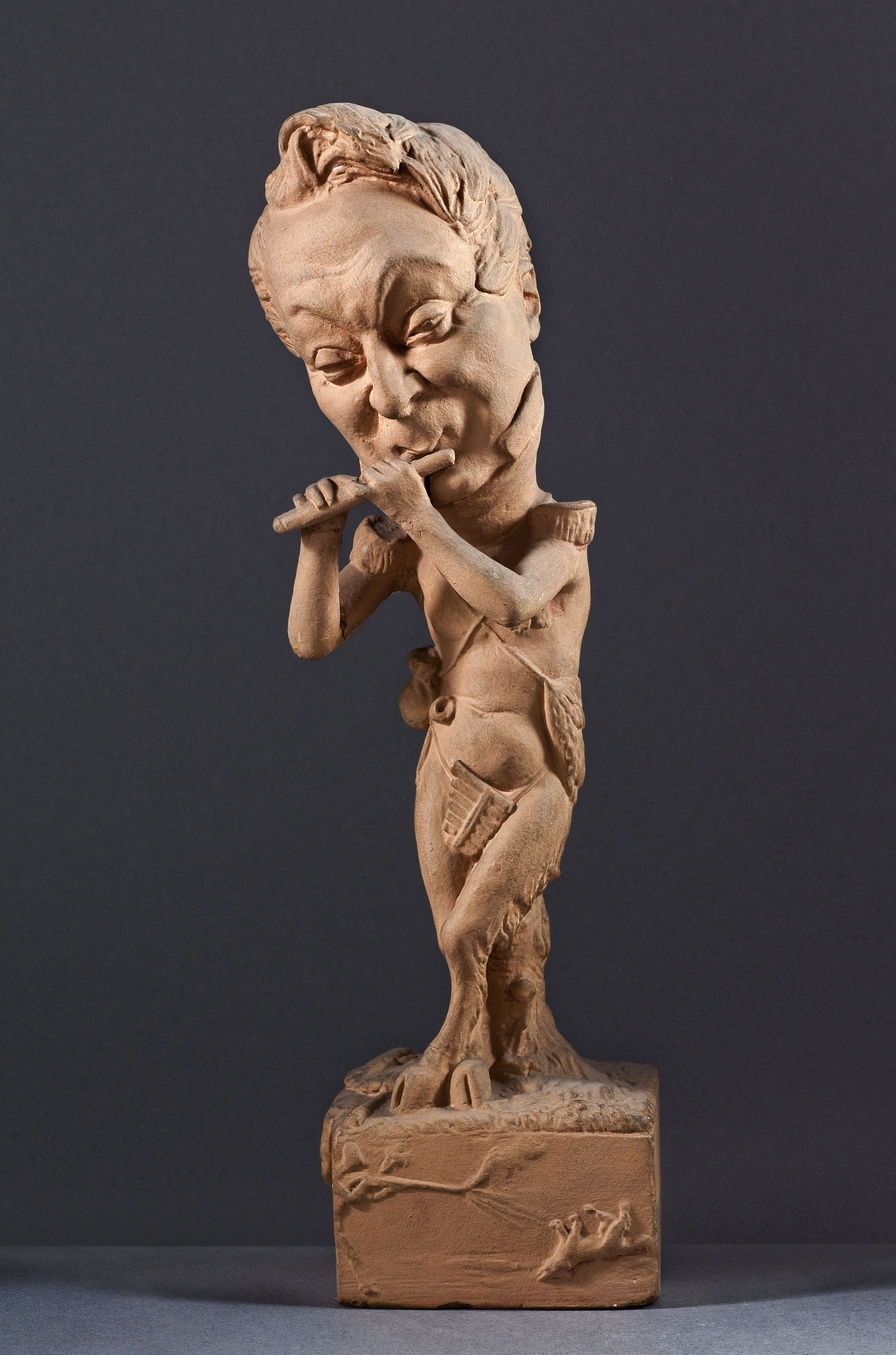 Jean Pierre Dantan, Portrait-charge Jean-Louis Tulou (1786-1865), flûtiste de l'Opéra