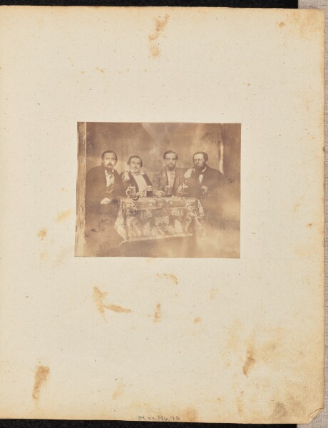 Jakob Höflinger, [Four men at a table]